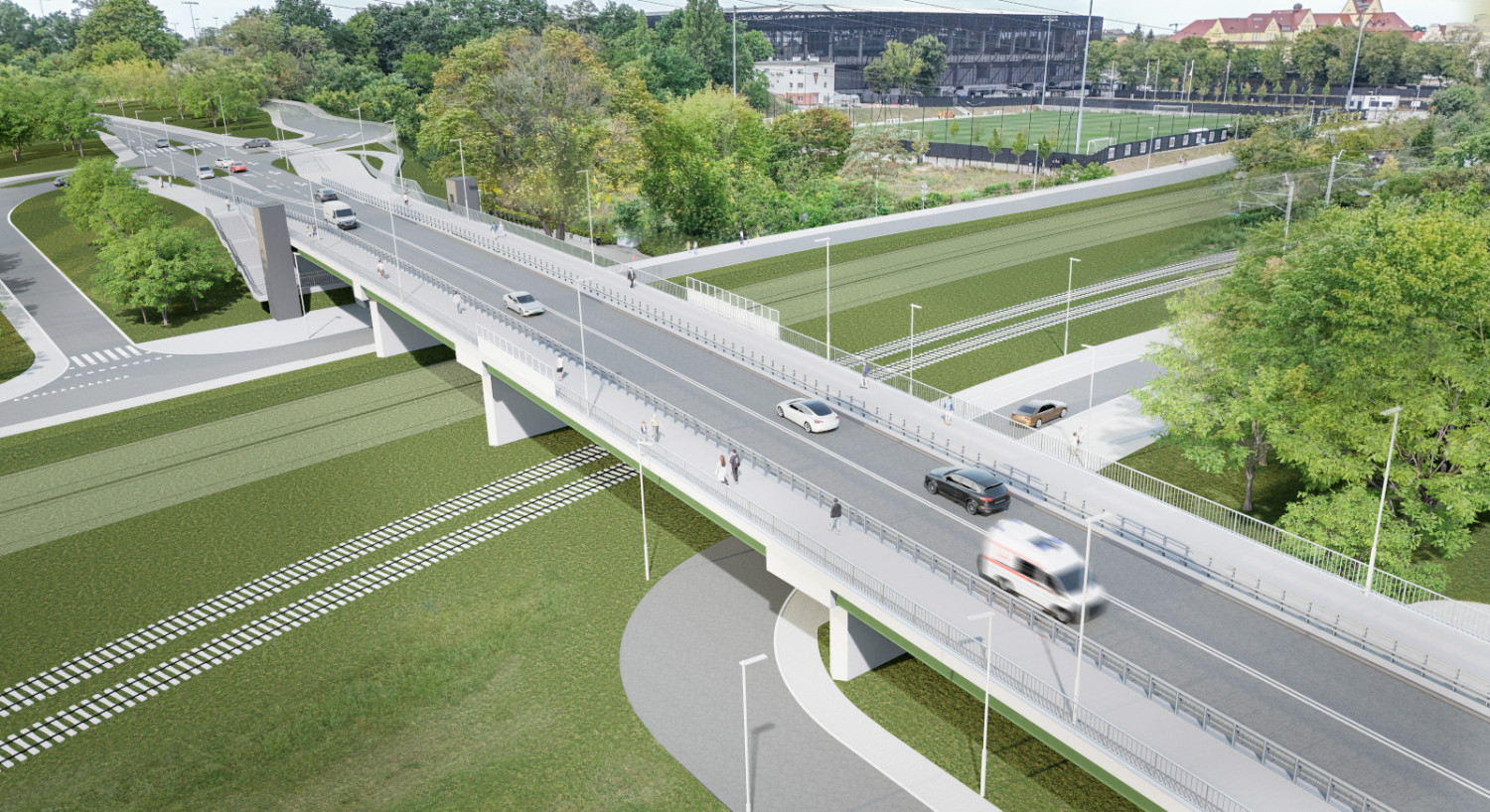 Tak mogą wyglądać wiadukty, które rozwiążą problemy komunikacyjne w dwóch newralgicznych punktach [wizualizacje]