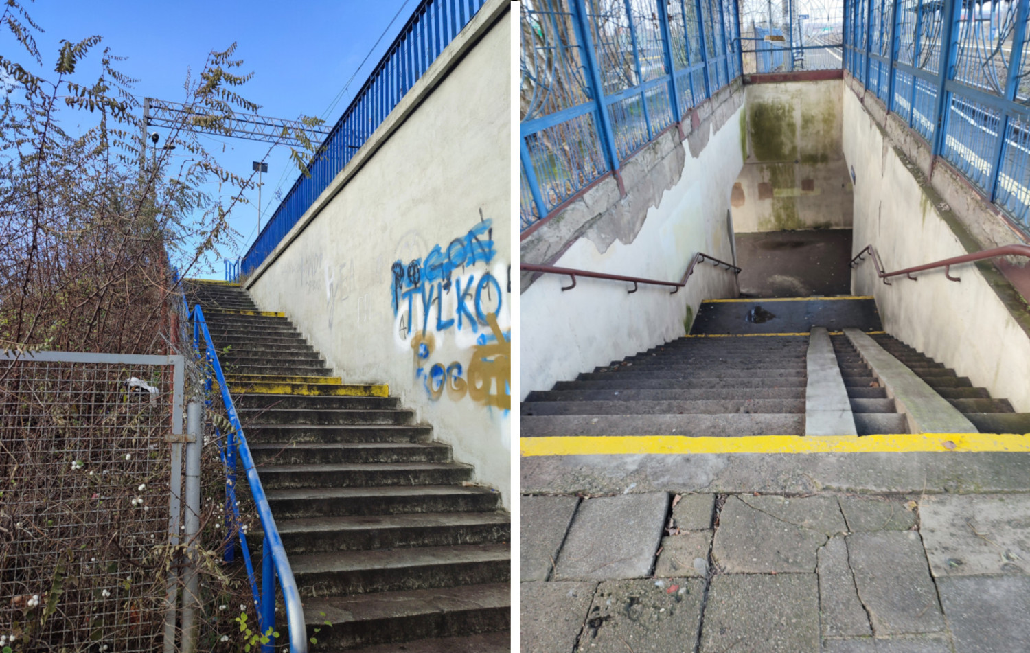 „Tu nie ma szans kobieta z wózkiem dziecięcym, osoba niepełnosprawna na wózku”. Mieszkańcy apelują o pilny remont stacji