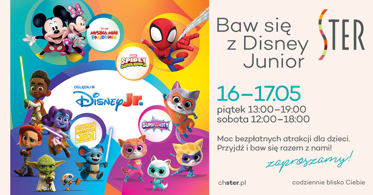 W CH Ster masa bezpłatnych atrakcji dla dzieci z bohaterami Disneya w roli głównej