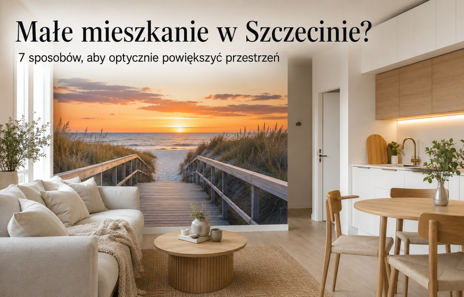 Małe mieszkanie w Szczecinie? 7 sposobów, aby optycznie powiększyć przestrzeń