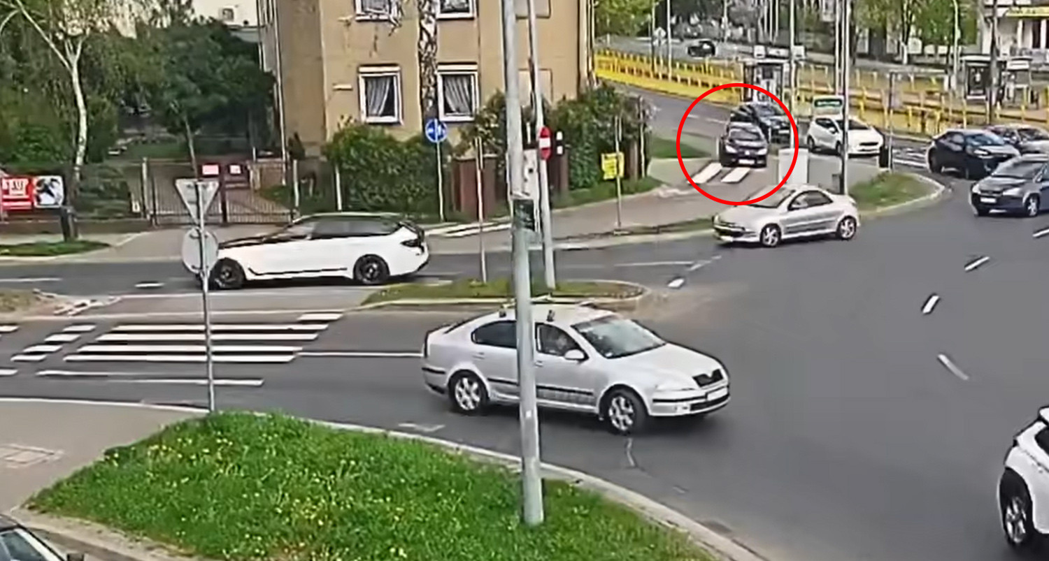 Pijany i po narkotykach gnał autem przez chodnik. Wcześniej włamał się do… kwiatomatu [wideo]