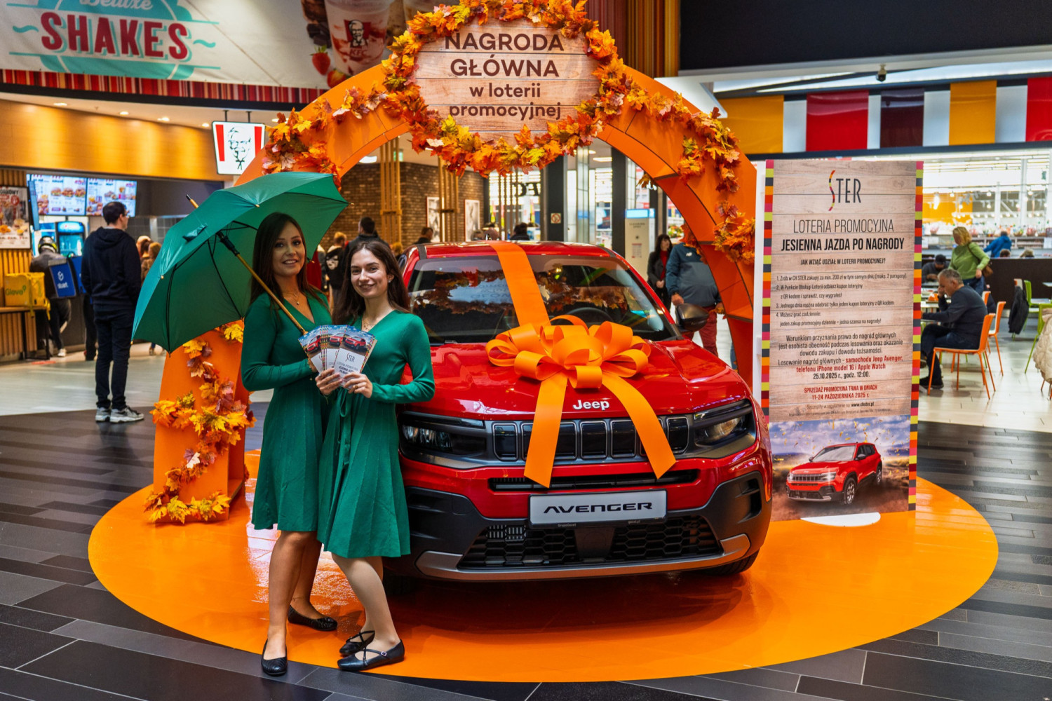 Do wygrania Jeep Avenger, iPhone model 16, Apple Watch i wiele więcej. Loteria promocyjna w CH Ster „Jesienna jazda po nagrody”