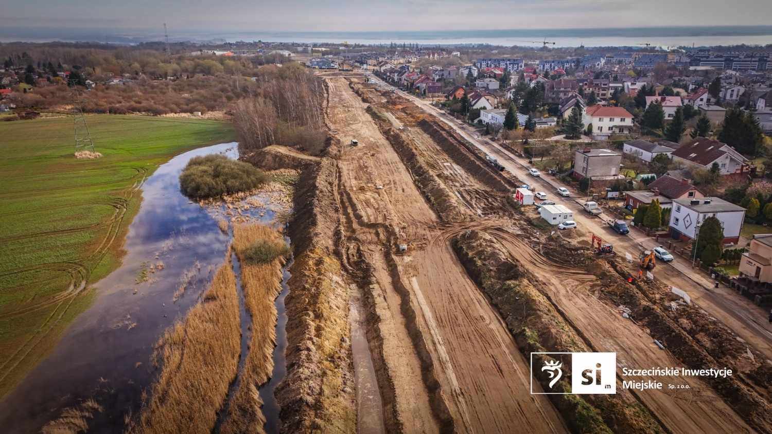 Z góry najlepiej widać, którędy poprowadzi nowa, dwujezdniowa ulica na północy Szczecina [zdjęcia]