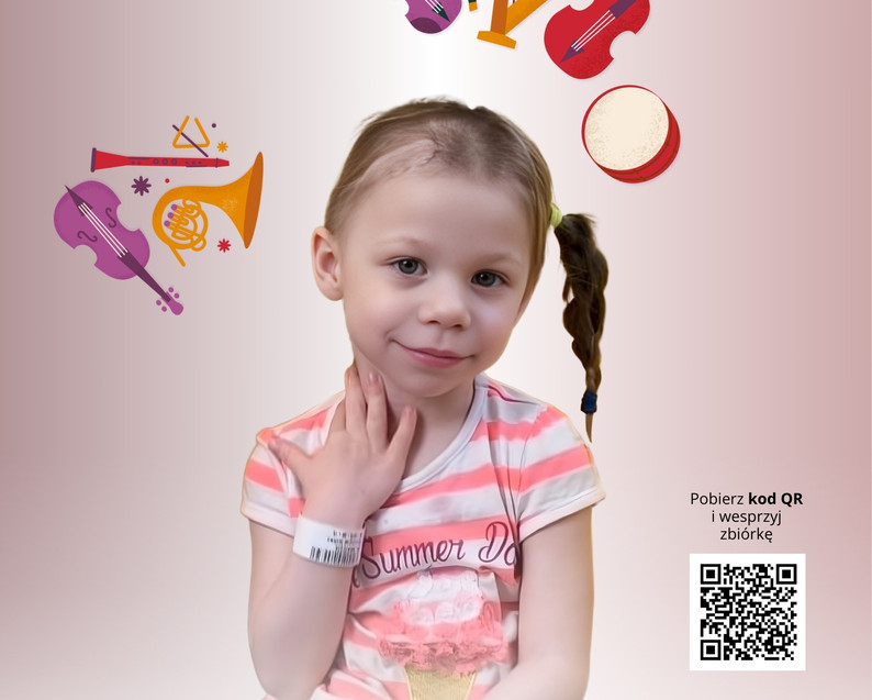 Pracownicy i artyści z filharmonii chcą pomóc 3,5-letniej Marice. Dziewczynka walczy z nowotworem mózgu