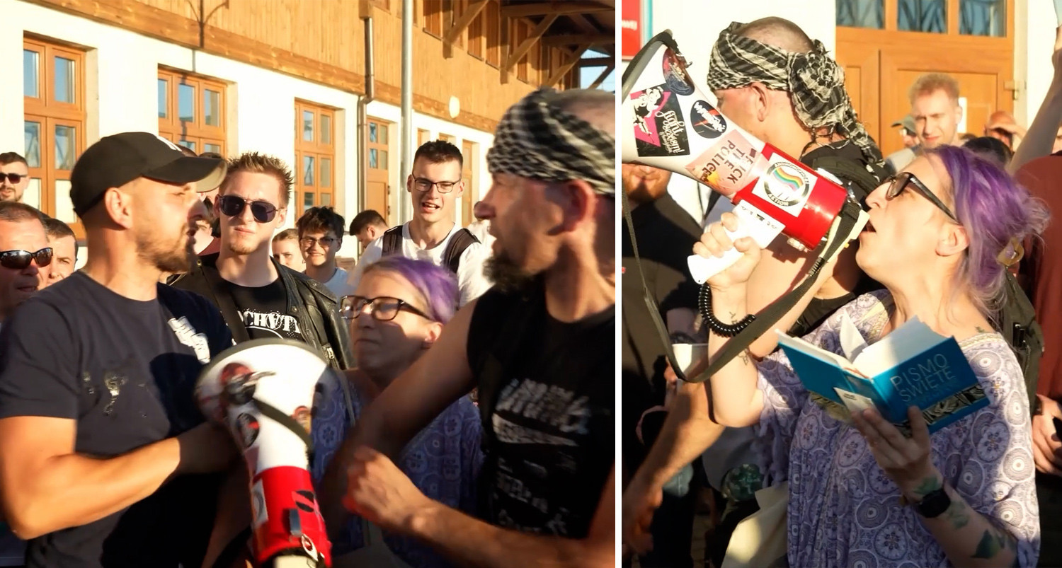 „Matka Polka Graniczna” rozwścieczyła obrońców granicy. Zadyma przed rozpoczęciem programu Krzysztofa Stanowskiego