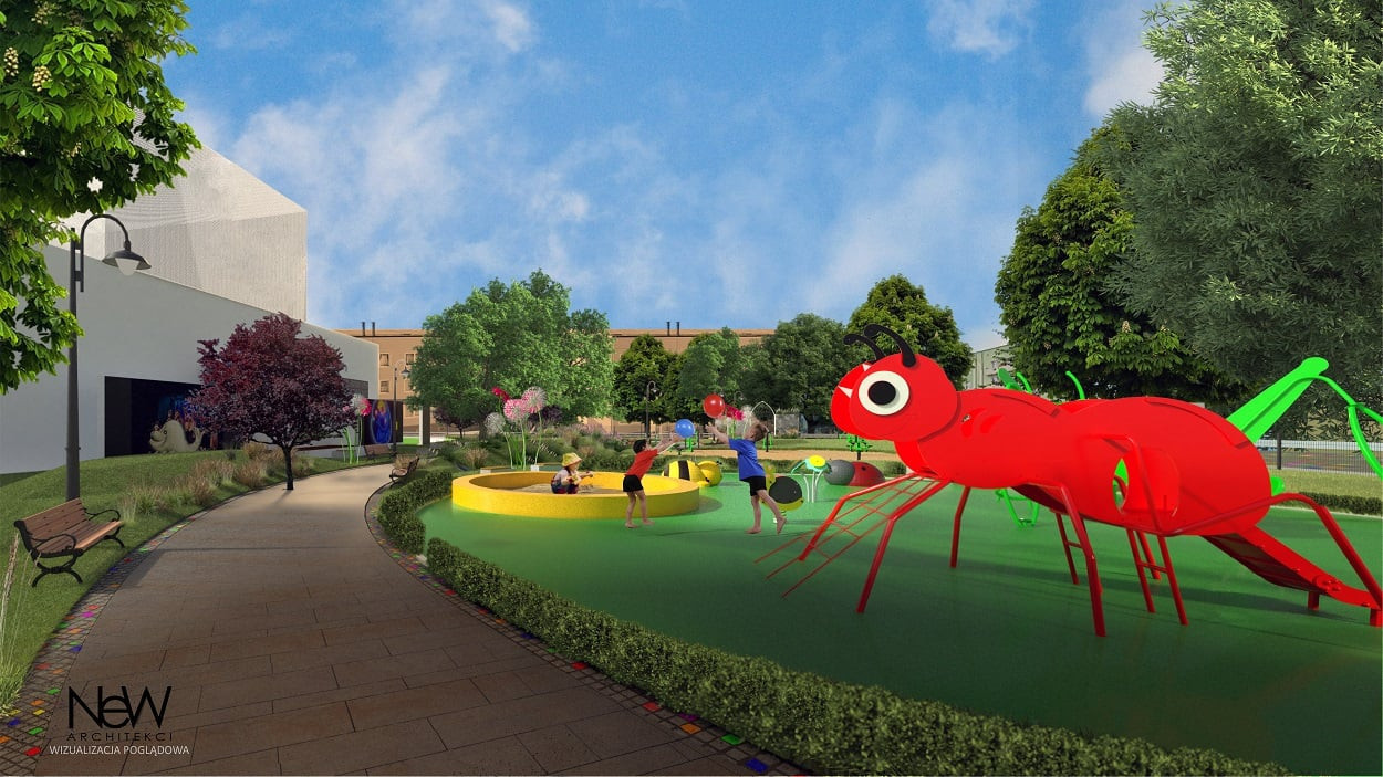Imponujący plac zabaw, podziemny magazyn i scena letnia powstaną przy Pleciudze. Prace właśnie ruszają